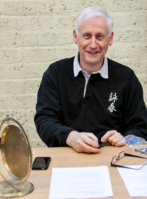 Sifu P. Desmares tijdens de Nationale Wing Chun Kampioenschappen